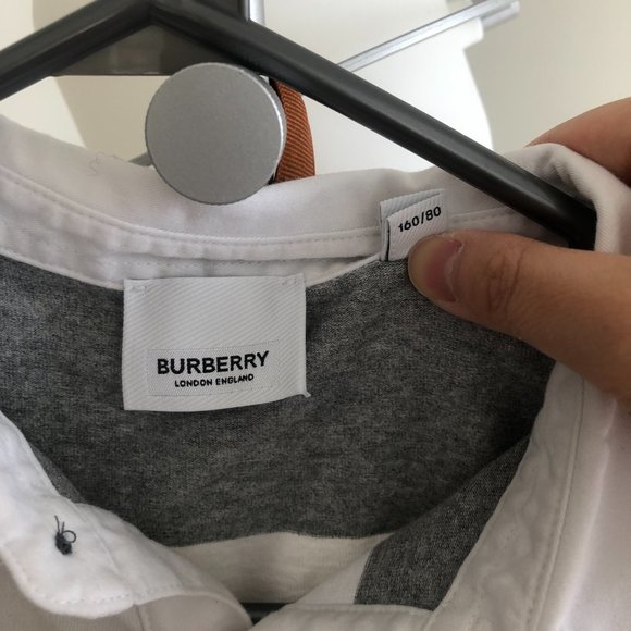 Burberry Long-sleeve Striped Cotton Polo Shirt - Picture 6 of 6